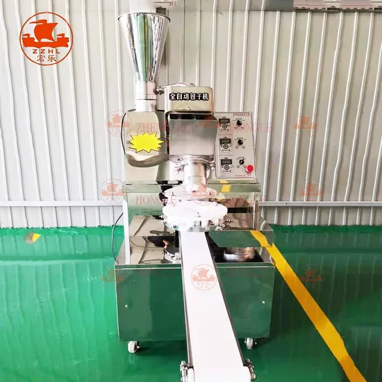 Macchina automatica in acciaio inossidabile per panini al vapore Baozi Momo, macchina per gnocchi di zuppa, macchina per la produzione di panini Momo Bao al vapore