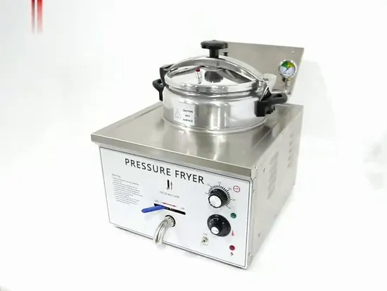 Friggitrice elettrica commerciale per pollo a pressione, per ristoranti, negozi di snack