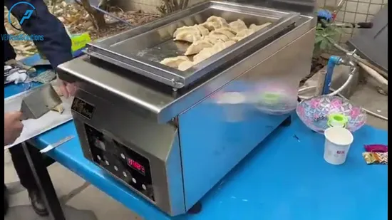 Macchina per grigliare ravioli/involtini primavera/samosa/empanada/gyoza con riscaldamento elettrico di fabbrica cinese con certificazione CE